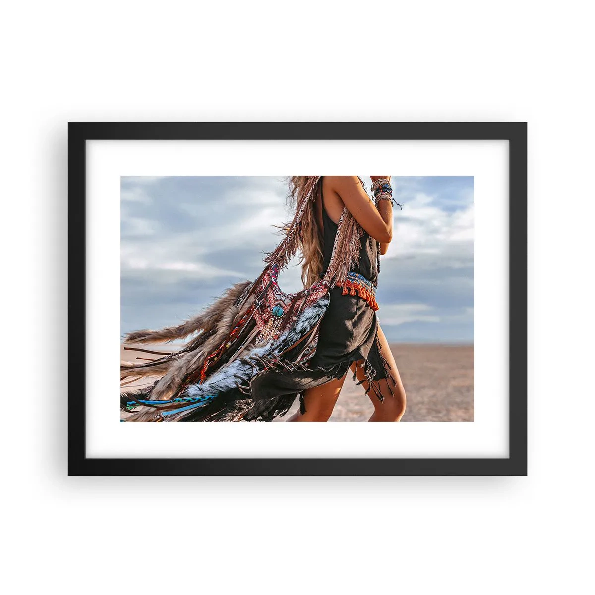 Affisch i svart ram - Shamanens flicka - 40x30 cm