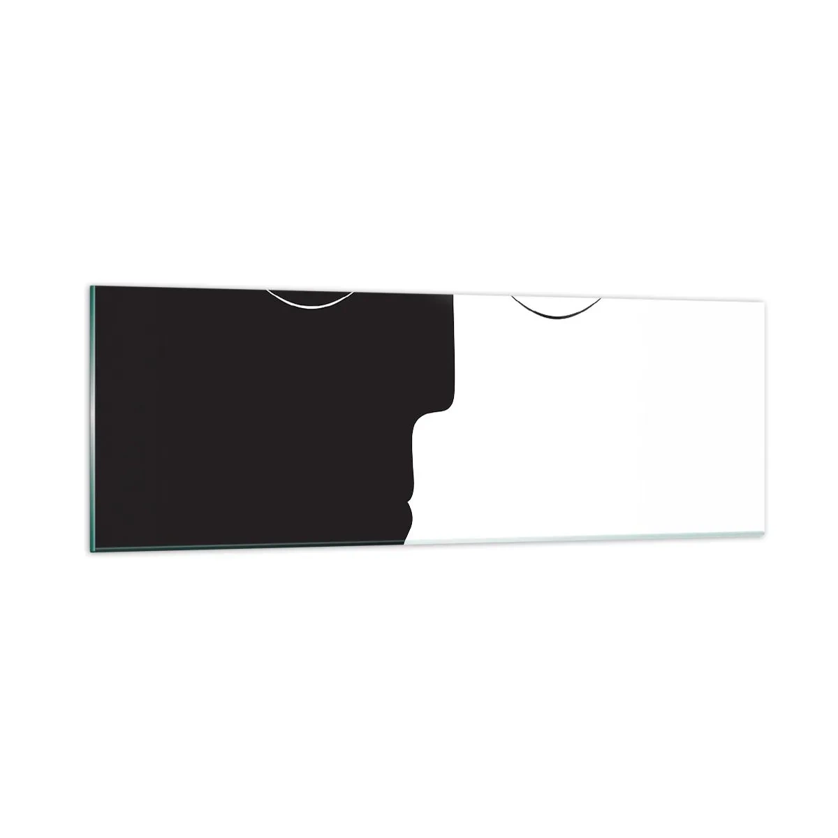 Glastavla - Bild på glas - Motsatsernas enhet - 90x30 cm