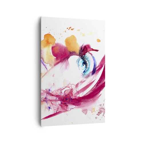 Canvastavla - Bild på duk - Världen blommar i närheten - 80x120 cm