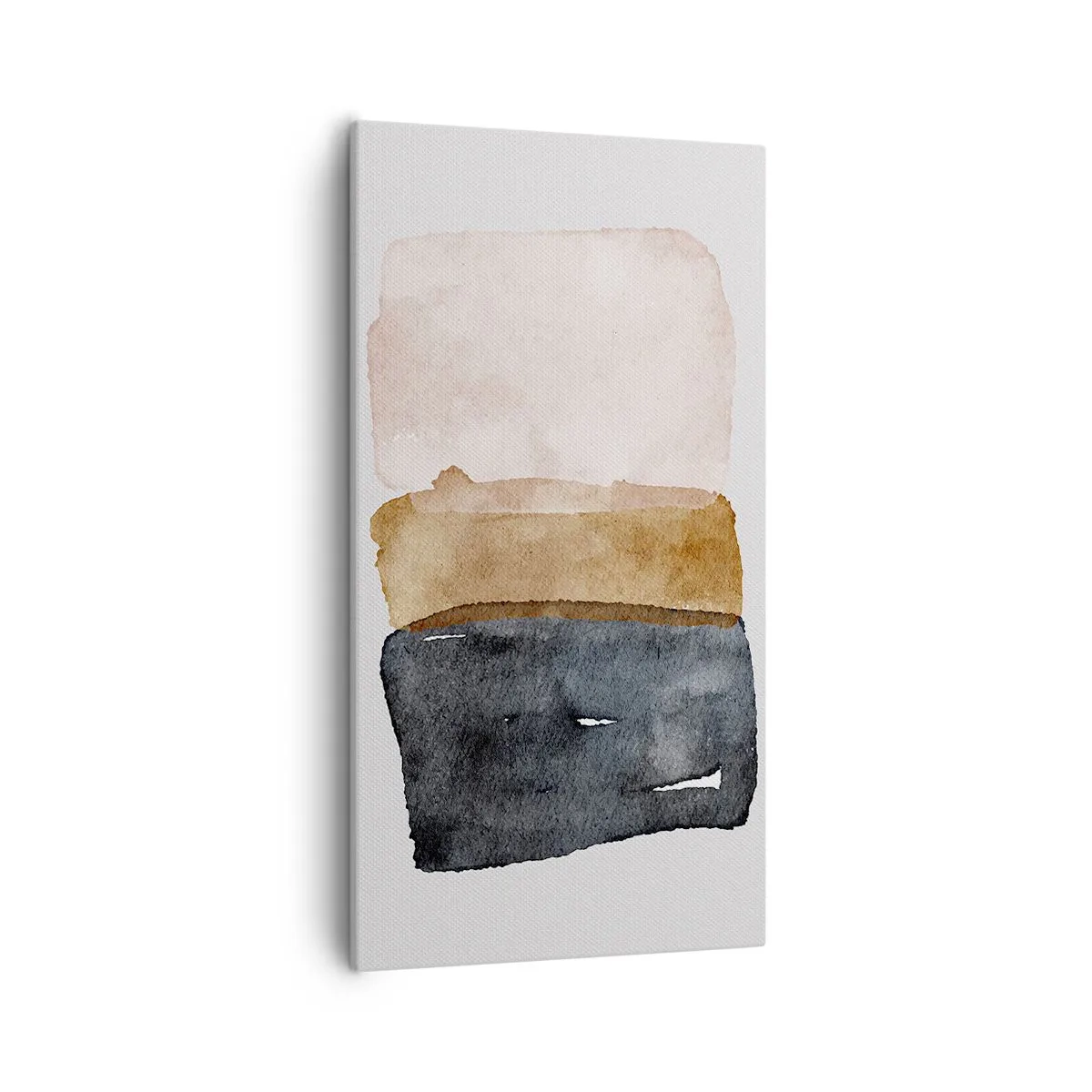 Canvastavla - Bild på duk - Komposition av jordens färger - 55x100 cm