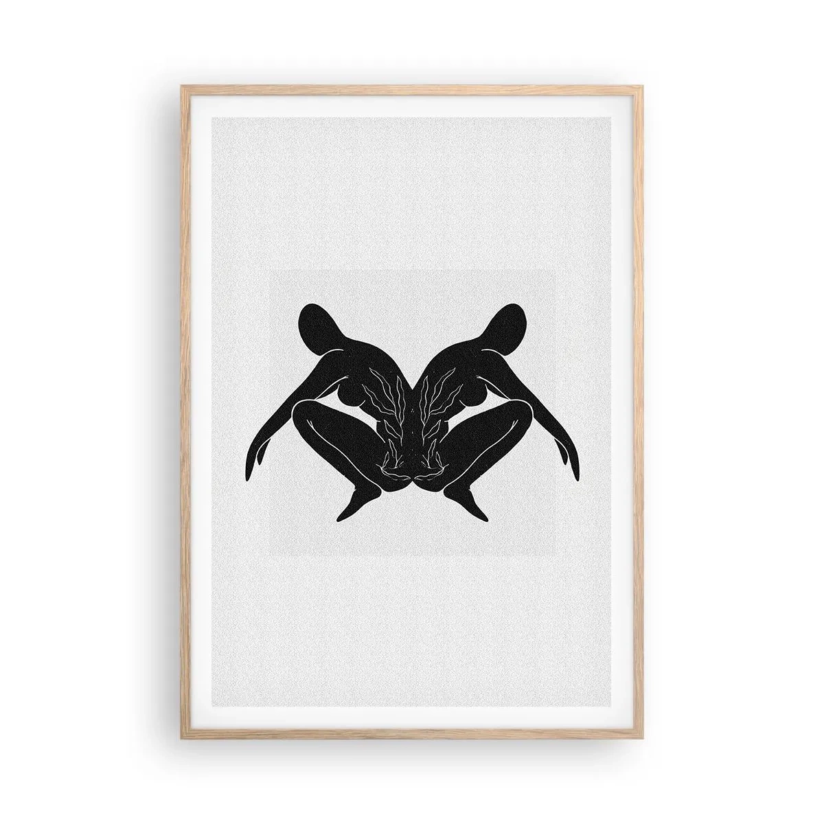 Affisch i ram av ljusek - En delad själ - 70x100 cm