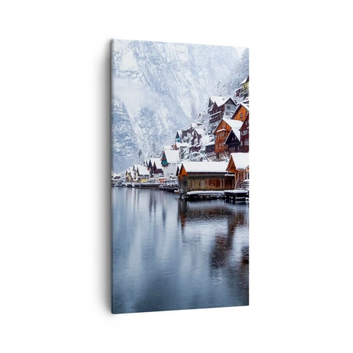 Canvastavla - Bild på duk - I vinterns dräkt - 45x80 cm