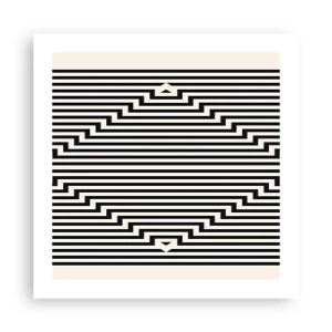 Affisch - Geometrisk illusion - 50x50 cm