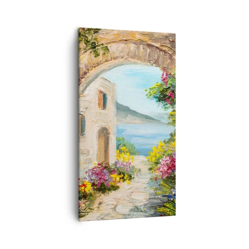 Canvastavla - Bild på duk - Kustprovinsens charm - 45x80 cm