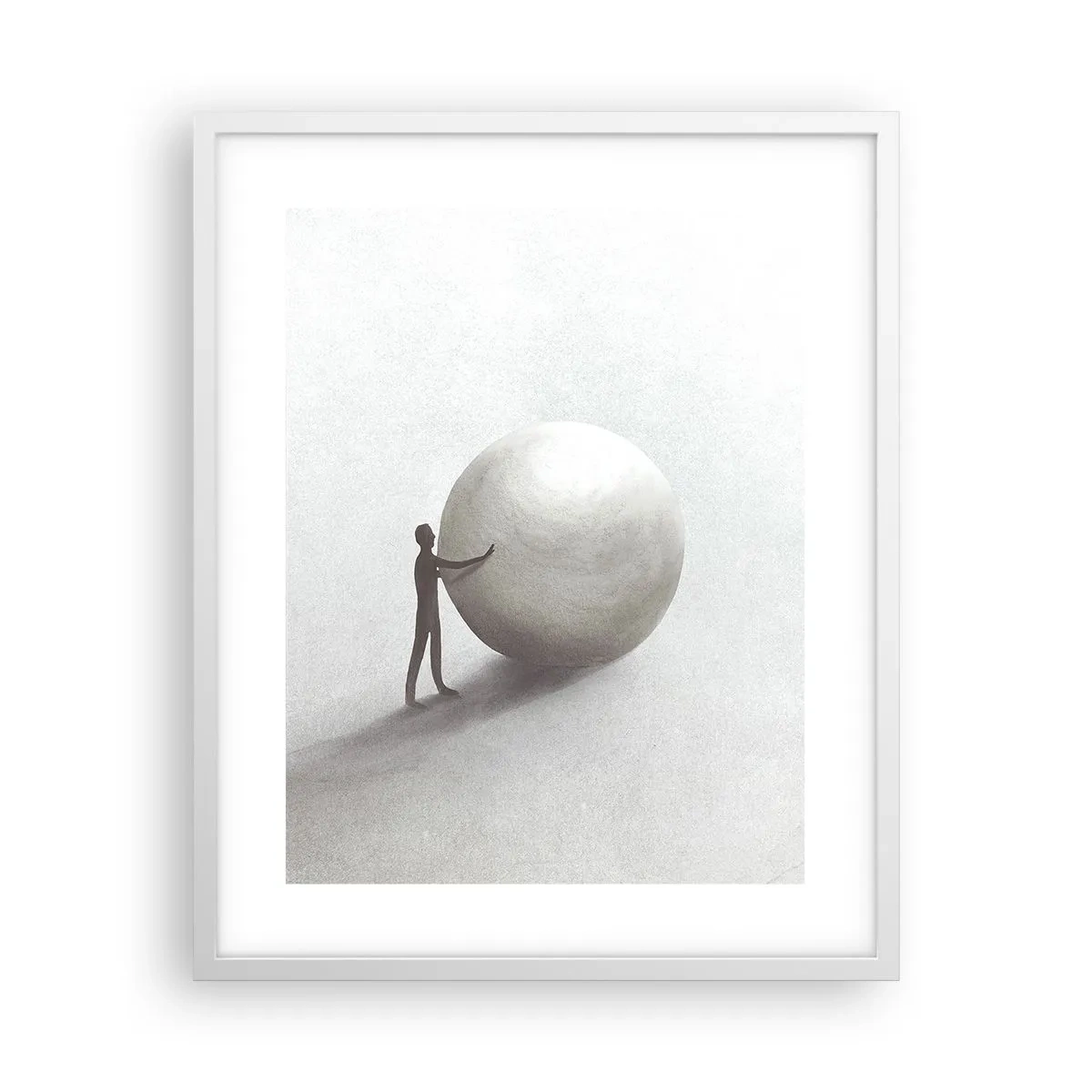 Affisch i vit ram - Livets spel - 40x50 cm