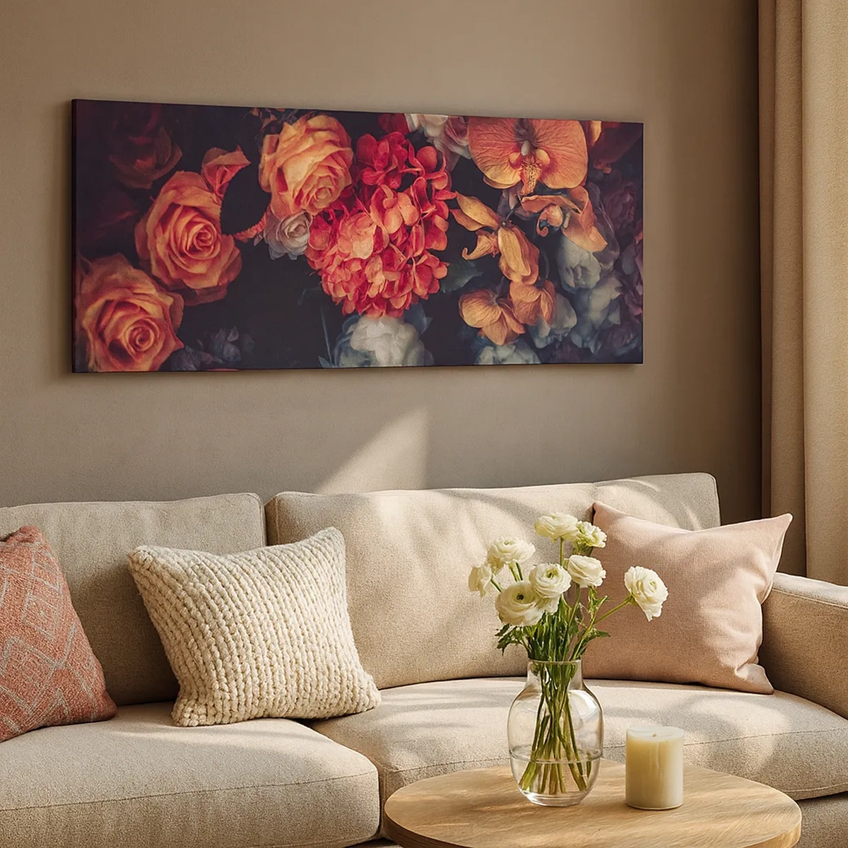 Canvastavla - Bild på duk - Som hos de holländska mästarna - 30x30 cm