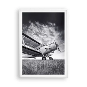 Affisch i vit ram - Bevingad vandrare - 70x100 cm