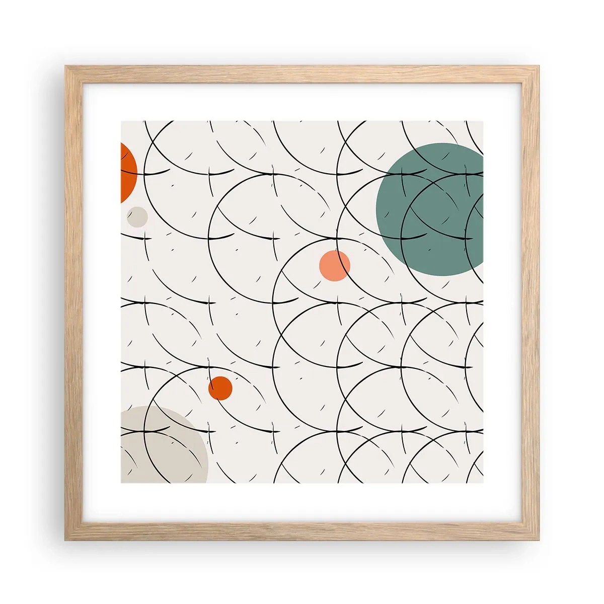 Affisch i ram av ljusek - I popkonstens anda - 40x40 cm