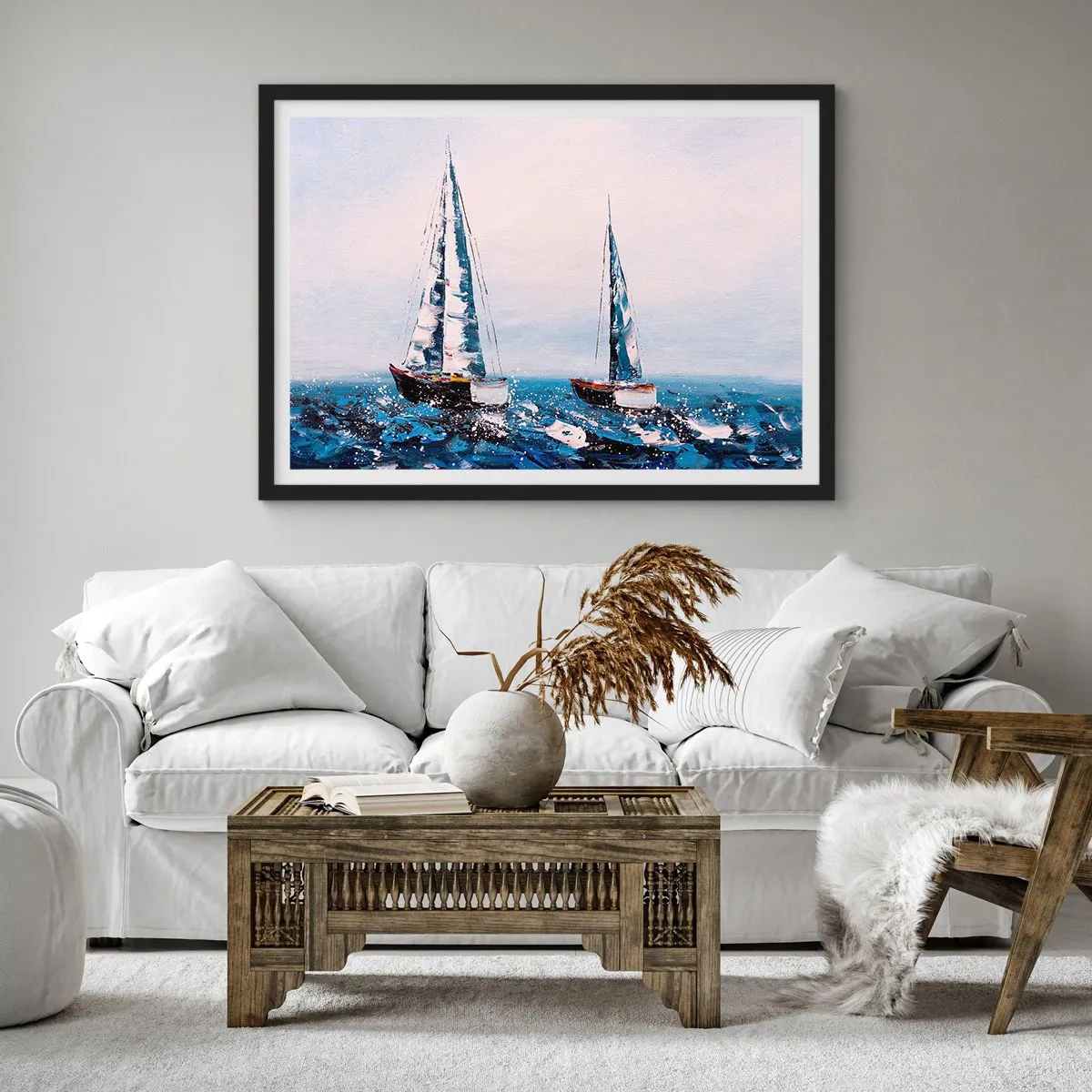Affisch i svart ram - Vindens broderskap - 70x50 cm