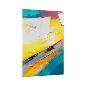 Glastavla - Bild på glas - Världens anatomi - 80x120 cm