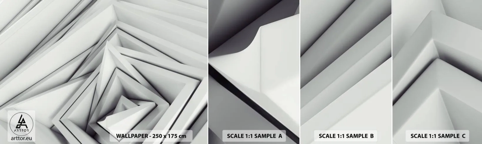 Fototapet Prov Standard Eco - Blommande vassa kanter - Teknologi, 3D, Modern - 100x30 cm