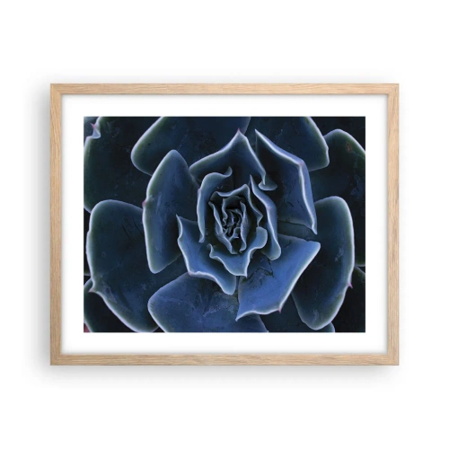 Affisch i ram av ljusek - Öknens blomma - 50x40 cm
