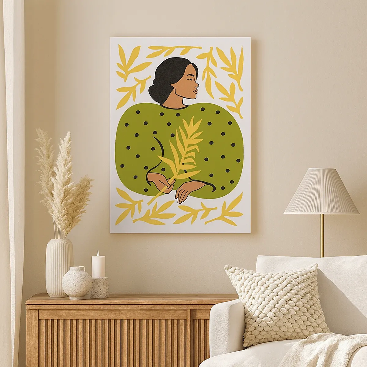 Canvastavla - Bild på duk - Hawaiiansk flicka - 50x70 cm