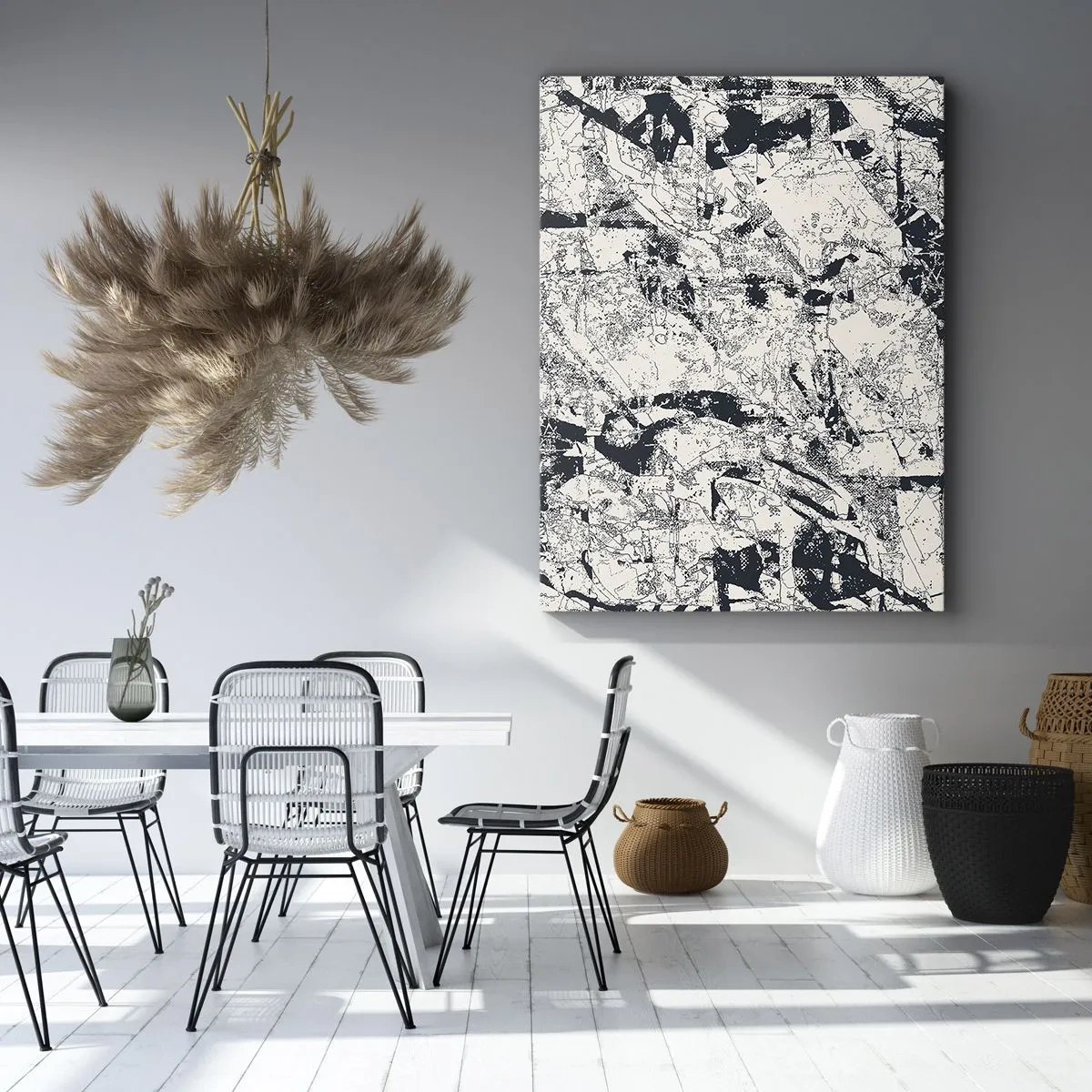 Canvastavla - Bild på duk - Motsatsernas interpenetration - 45x80 cm