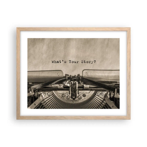 Affisch i ram av ljusek - Svara mig - 50x40 cm