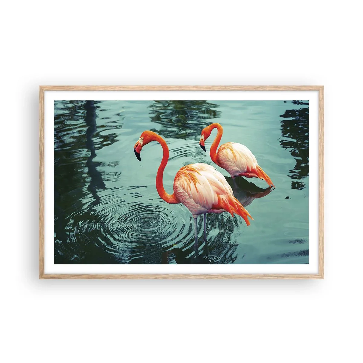 Affisch i ram av ljusek - Nu är vi på modet - 91x61 cm