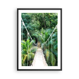 Affisch i svart ram - Welcome to the jungle! - 50x70 cm