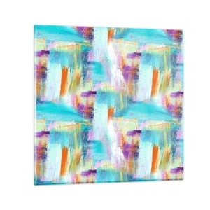 Glastavla - Bild på glas - Glatt klotter - 30x30 cm