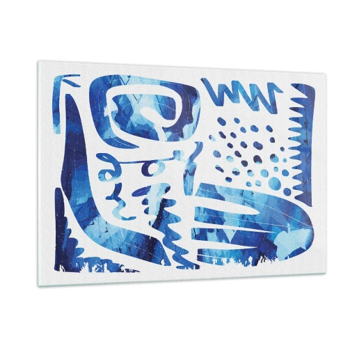 Glastavla - Bild på glas - Tillbaka till rötterna - 120x80 cm