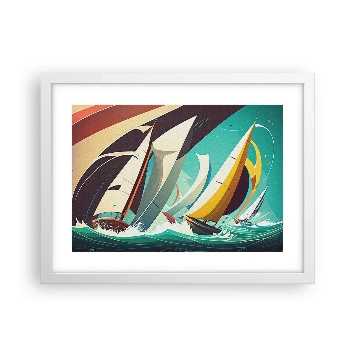 Affisch i vit ram - Icke rädda för elementen - 40x30 cm