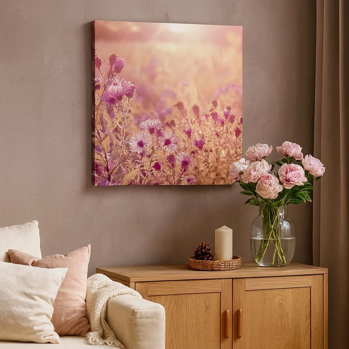 Canvastavla - Bild på duk - Innan sommaren går bort - 30x30 cm