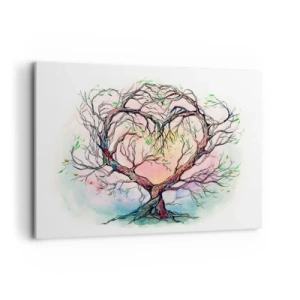 Canvastavla - Bild på duk - Tillsammans mot stormarna - 100x70 cm