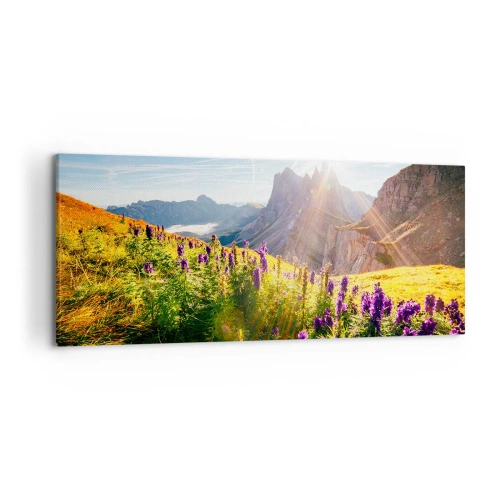 Canvastavla - Bild på duk - Örternas hemliga liv - 120x50 cm