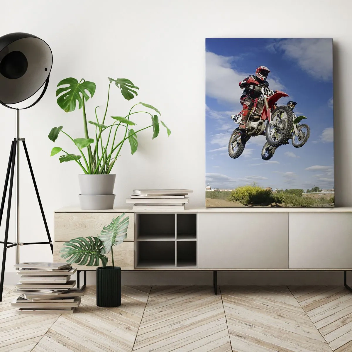 Canvastavla - Bild på duk - Himmelsteg - 50x70 cm