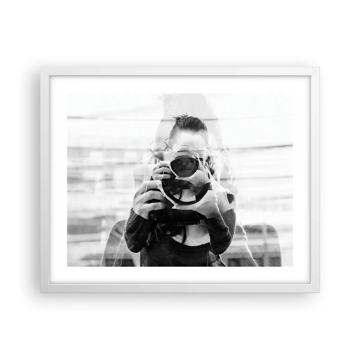 Affisch i vit ram - Skapare och material - 50x40 cm