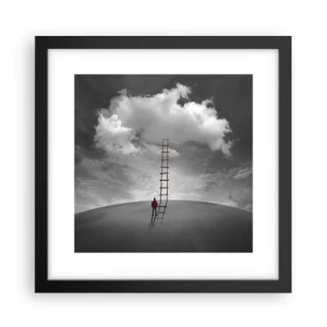 Affisch i svart ram - Allt är möjligt - 30x30 cm