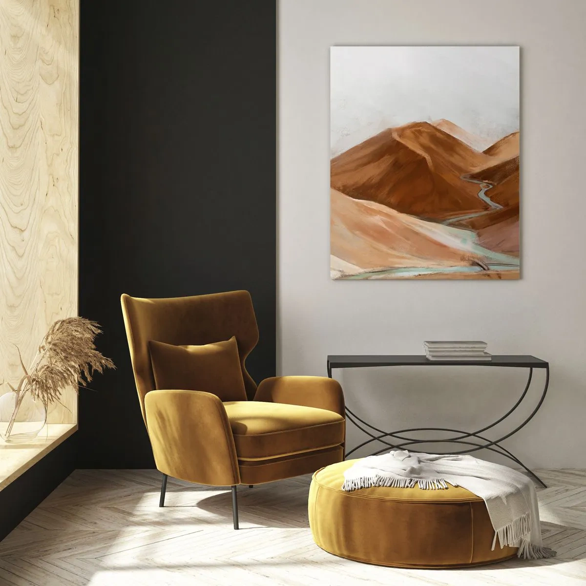 Glastavla - Bild på glas - Till källan - 50x70 cm