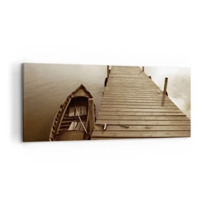 Canvastavla - Bild på duk - Stora lugnet - 120x50 cm