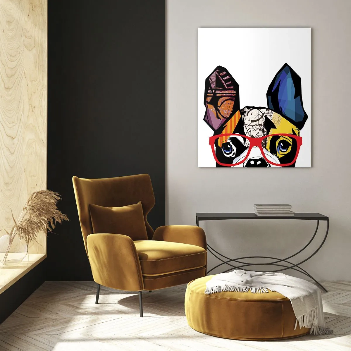 Glastavla - Bild på glas - Intellektuell - 50x70 cm
