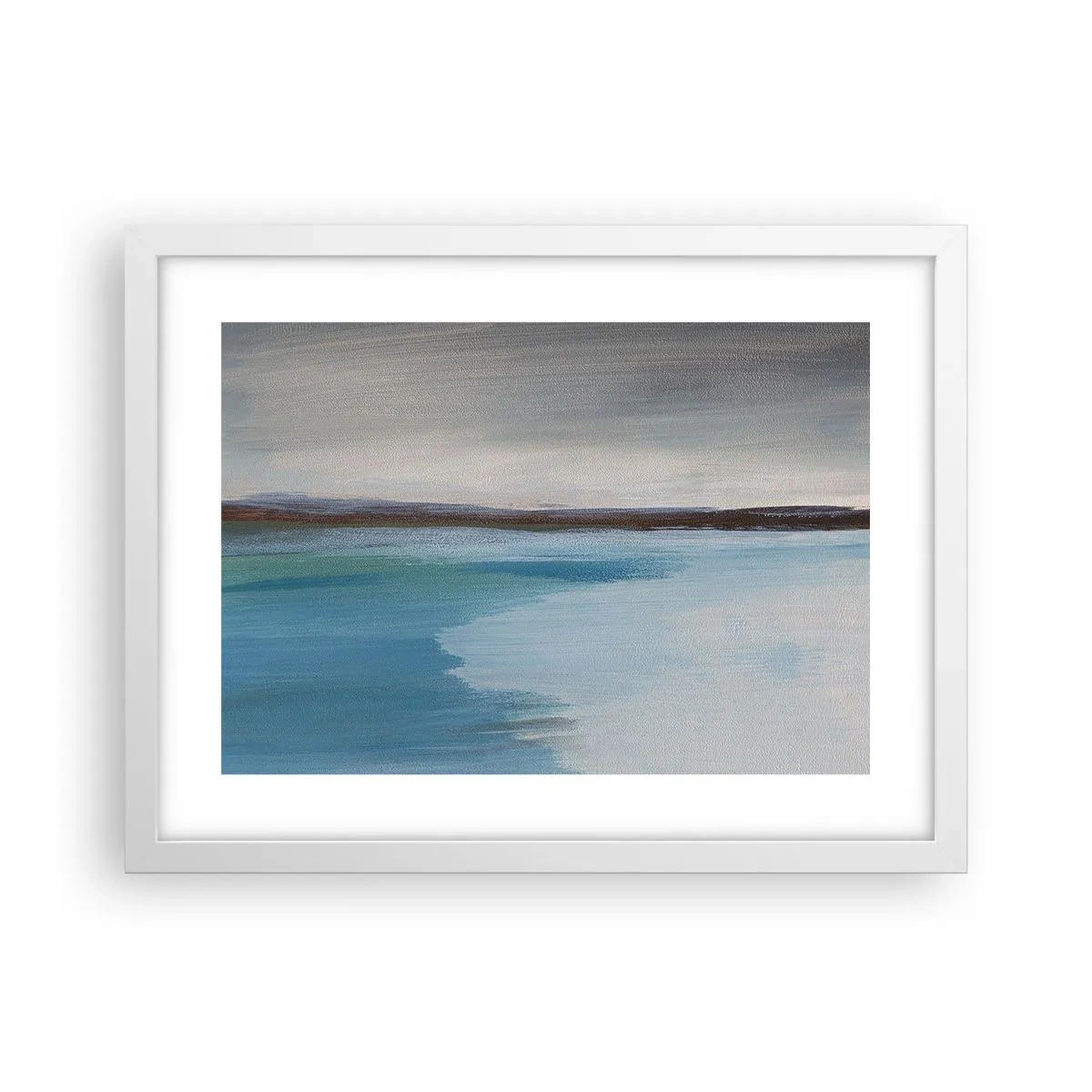 Affisch i vit ram - Horisontellt landskap - 40x30 cm