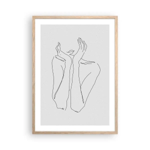 Affisch i ram av ljusek - Vad flickorna drömmer om - 50x70 cm