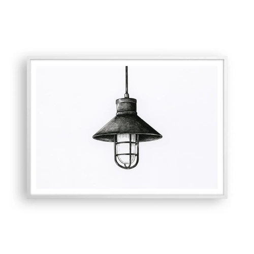 Affisch i vit ram - Som för många år sedan... - 100x70 cm