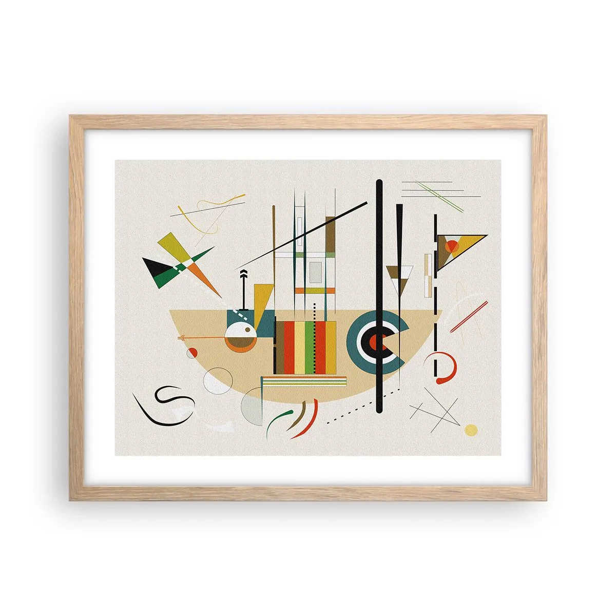 Affisch i ram av ljusek - Så världen skrattar - 50x40 cm