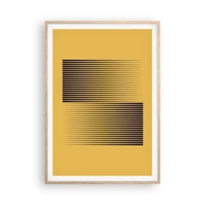 Affisch i ram av ljusek - Motsatsernas kvadrat - 70x100 cm