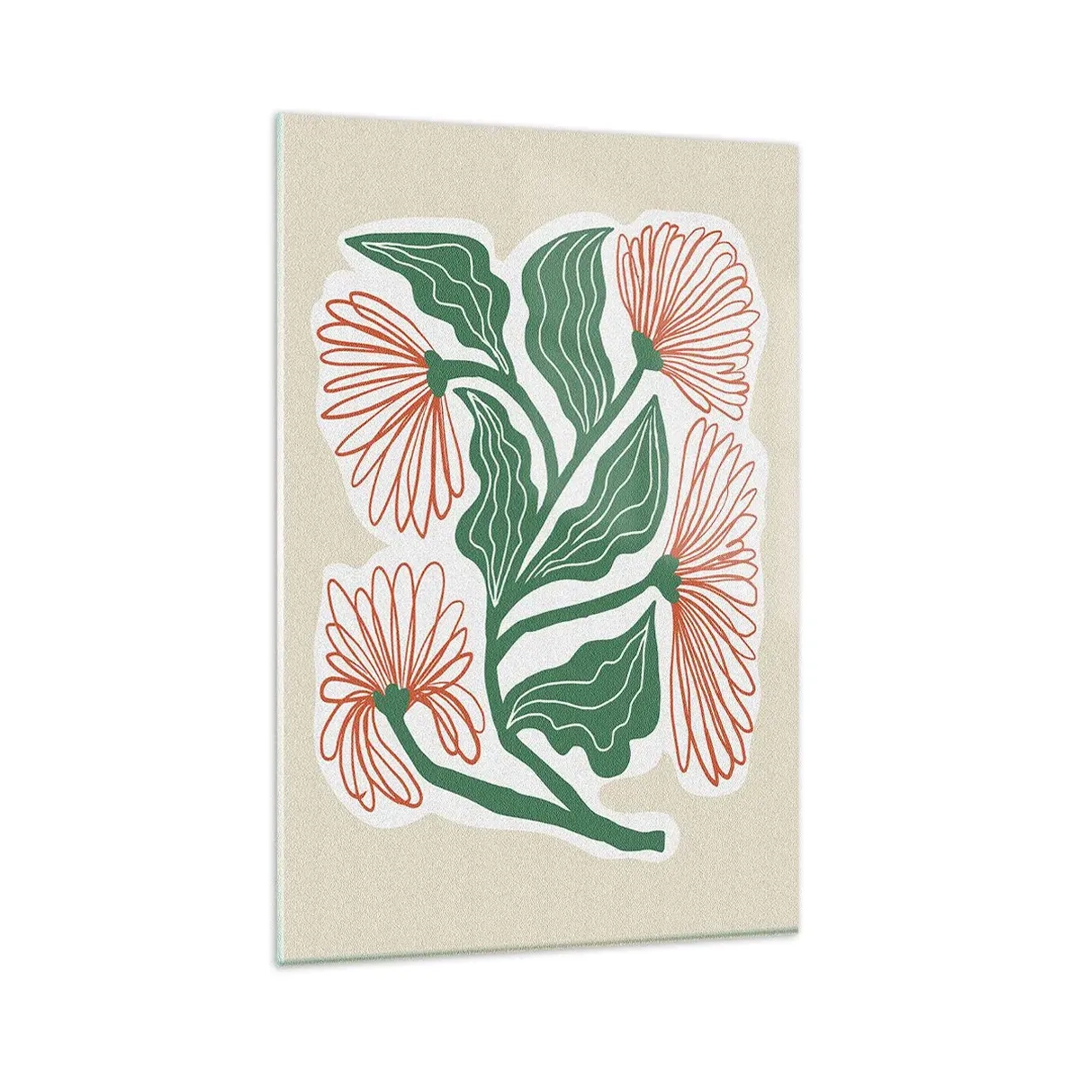 Glastavla - Bild på glas - Folkligt och modernt - 80x120 cm