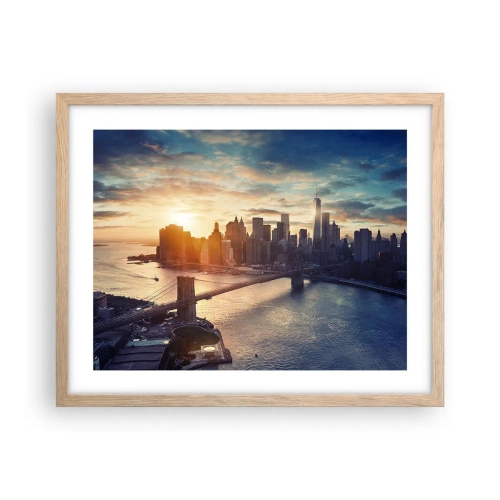 Affisch i ram av ljusek - Västkulturens monument - 50x40 cm