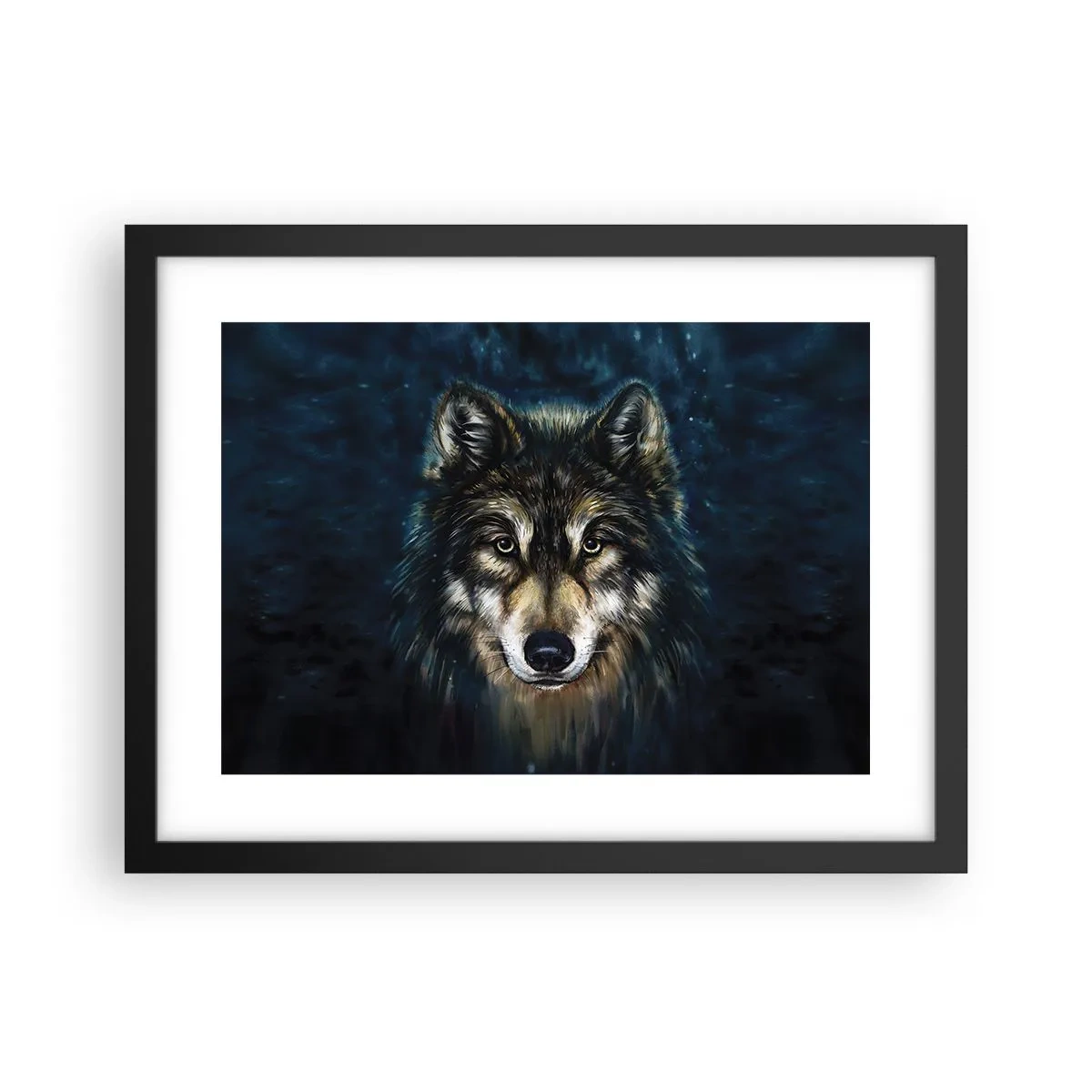 Affisch i svart ram - Alfa? Och omega - 40x30 cm