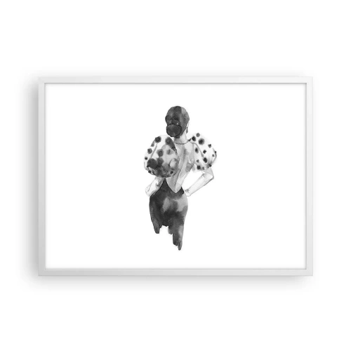 Affisch i vit ram - Hon passerade nära mig - 70x50 cm