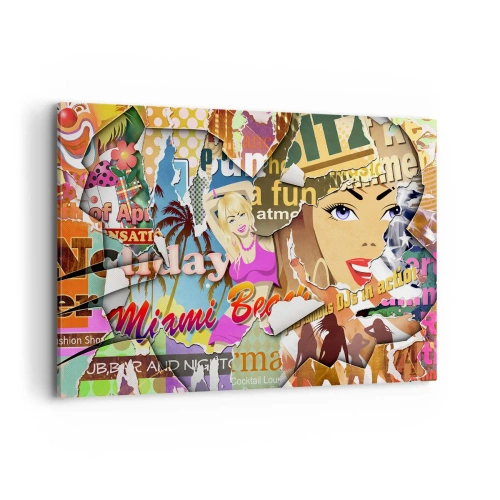 Canvastavla - Bild på duk - Sommarens återblickar - 120x80 cm