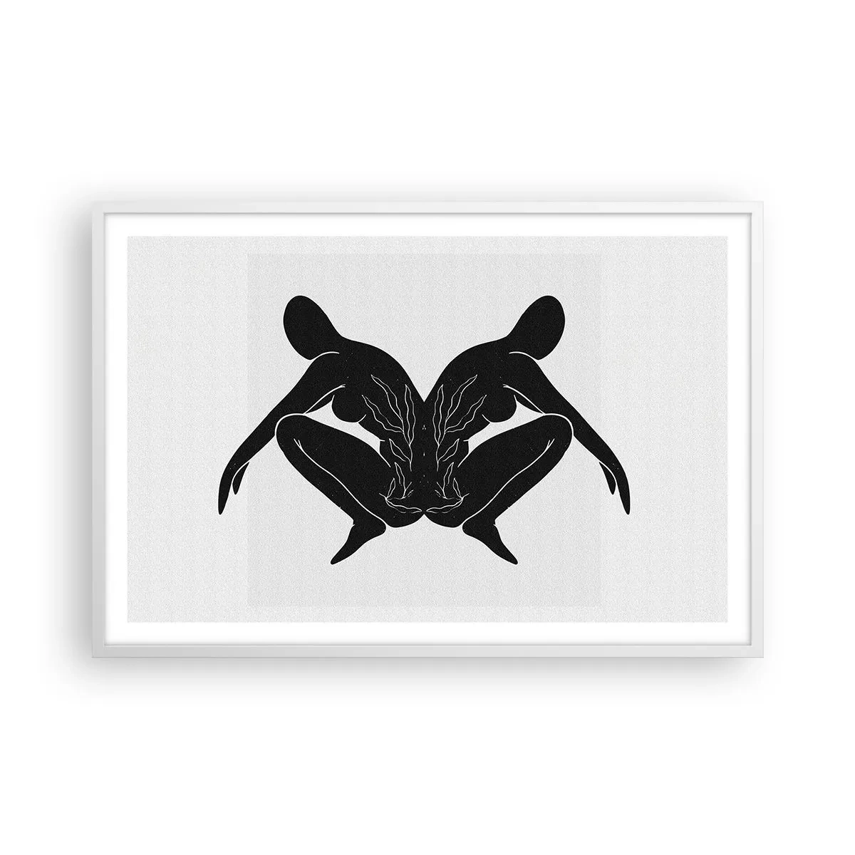 Affisch i vit ram - En delad själ - 91x61 cm