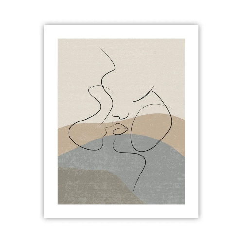 Affisch - Beröra med pensel - 40x50 cm