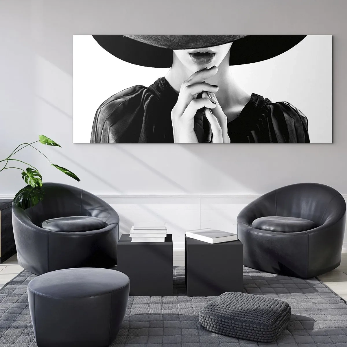 Glastavla - Bild på glas - Dold skönhet - 100x40 cm