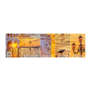 Fototapet Prov Standard Eco - Var är alla? - Stad, Venedig, Arkitektur - 100x30 cm