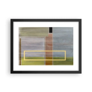 Affisch i svart ram - Rakt och lugnt - 40x30 cm