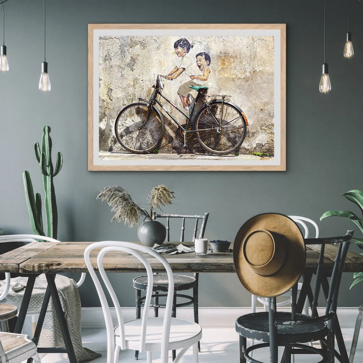 Affisch i ram av ljusek - Sant eller falskt? - 40x30 cm