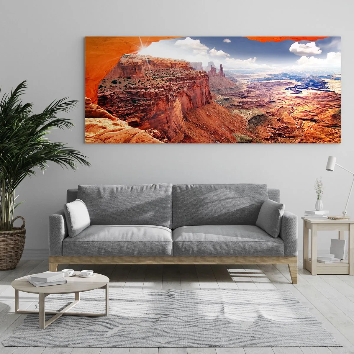Glastavla - Bild på glas - Skapat av naturen - 90x30 cm